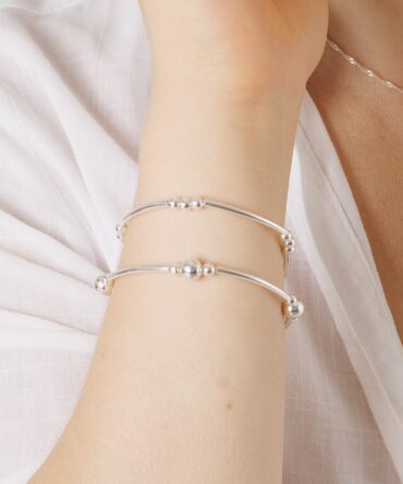 Pulseira Bola com Bracelete – Prata 925