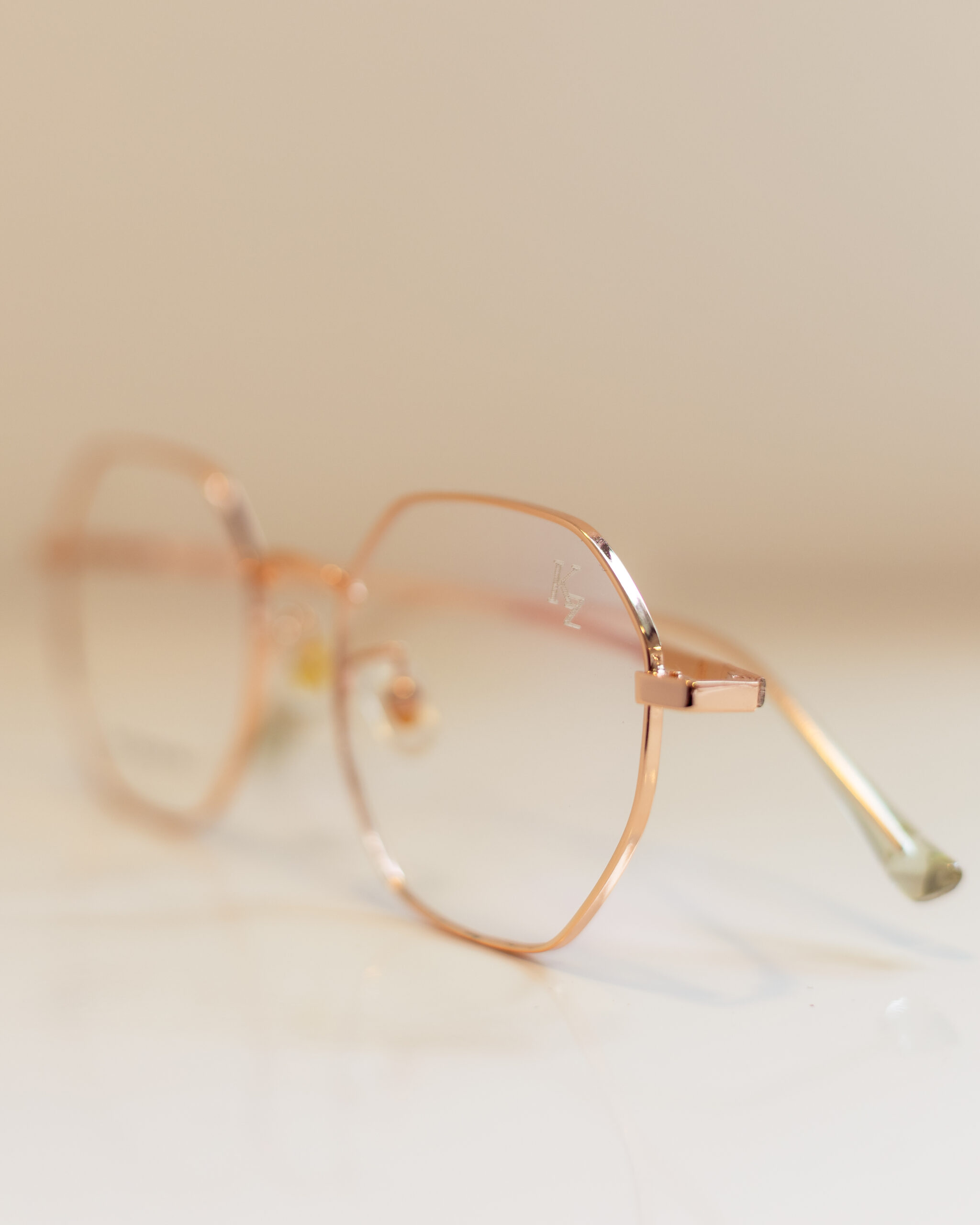 Armação Sextavada Rose Gold - Metal - Imagem 5
