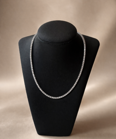 Corrente Riviera com Zircônias - Prata 925